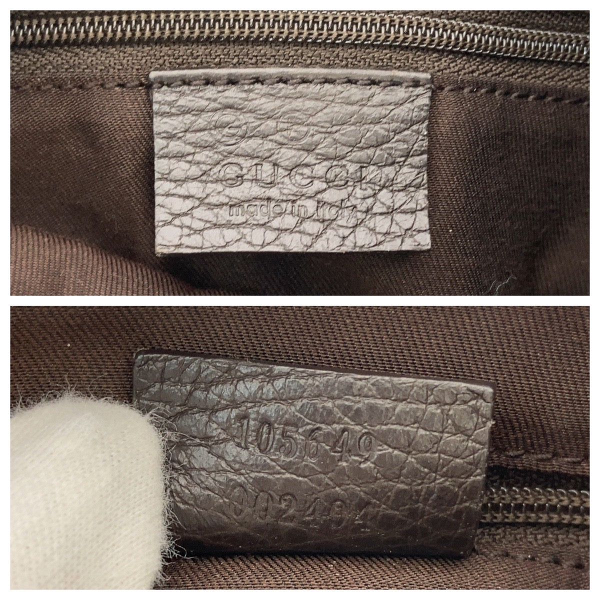 GUCCI Shoulder Bag 105649 GG canvas, leather Brown Black SilverMetal Shoulder Bag Hobo Women Used