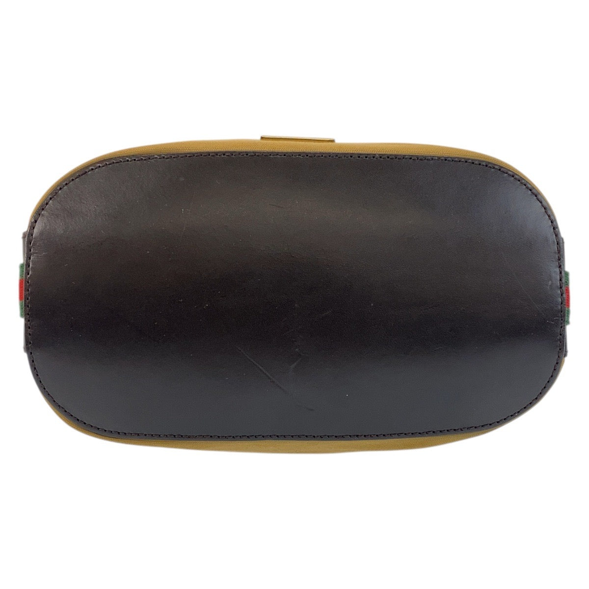 GUCCI Shoulder Bag 4286 Canvas, Leather Camel Black Gold Metal Sherry line Women Used