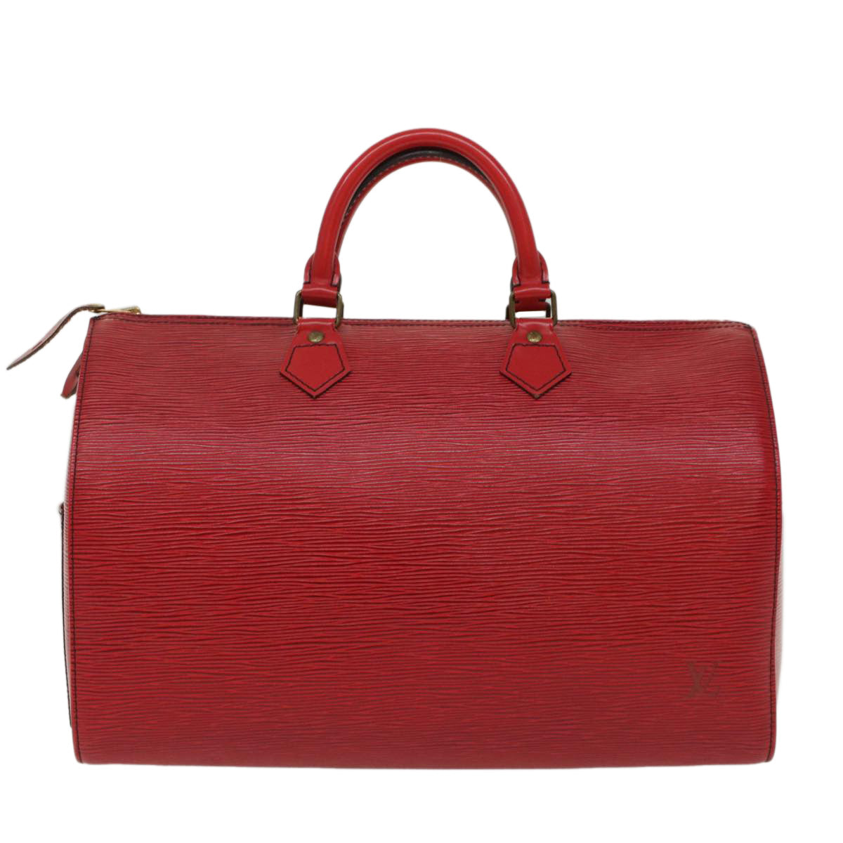 LOUIS VUITTON Epi Speedy 35 Hand Bag Castilian Red M42997 LV Auth 50091