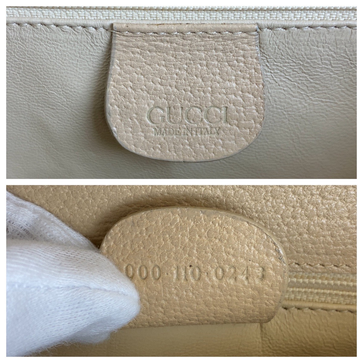 GUCCI Handbag 000 110 Leather, Bamboo Beige Gold Metal Handbag Bamboo Women Used