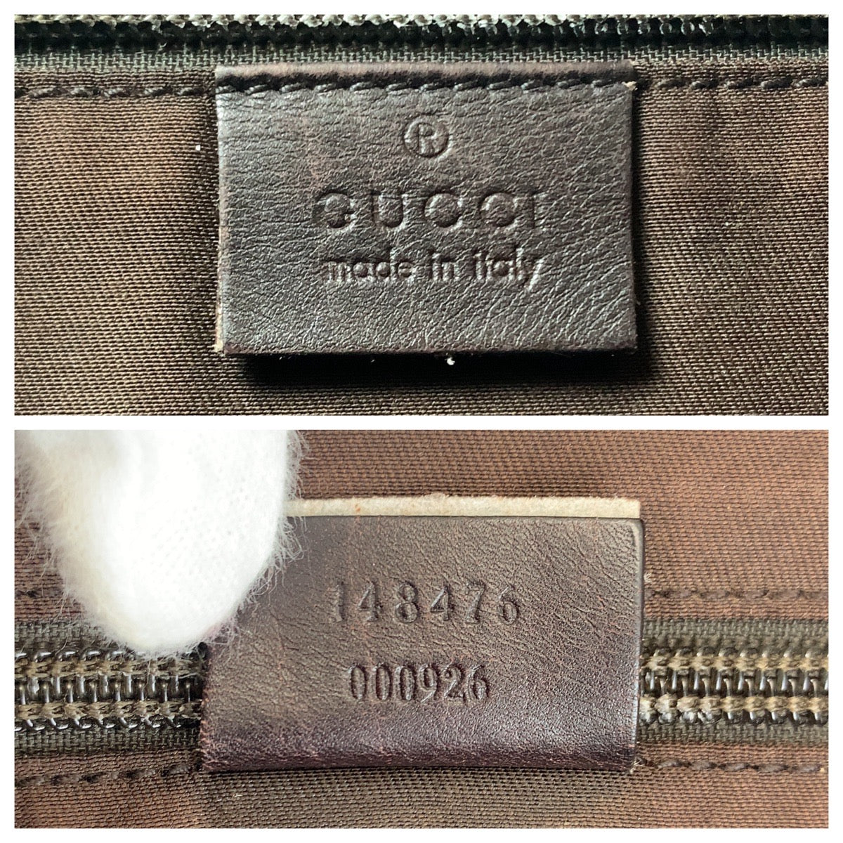 GUCCI Shoulder Bag 148476 leather Brown Silver Metal Shoulder Bag Messenger bag Guccisima Women Used