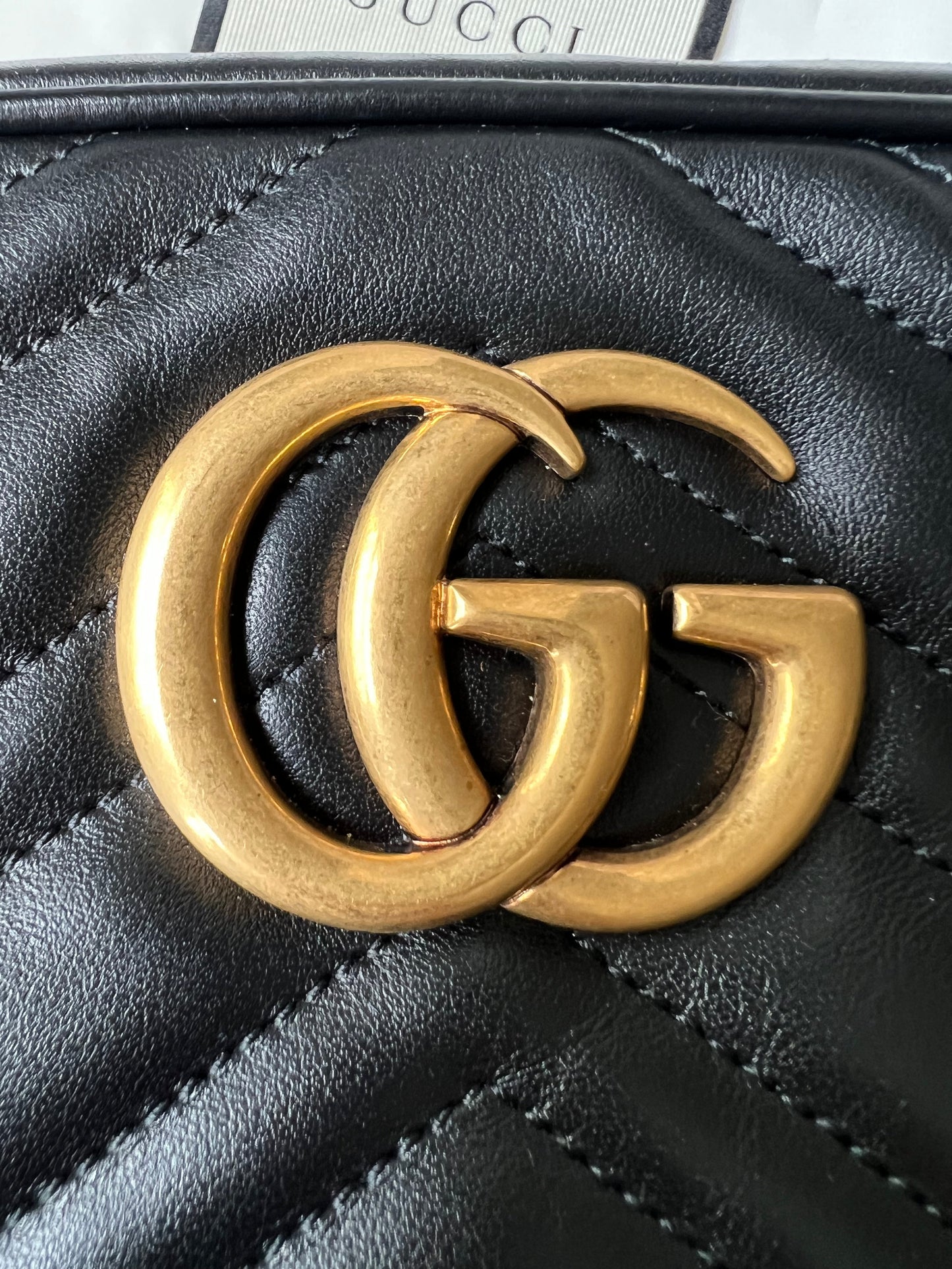 Gucci GG Black Marmont Small Shoulder Bag
