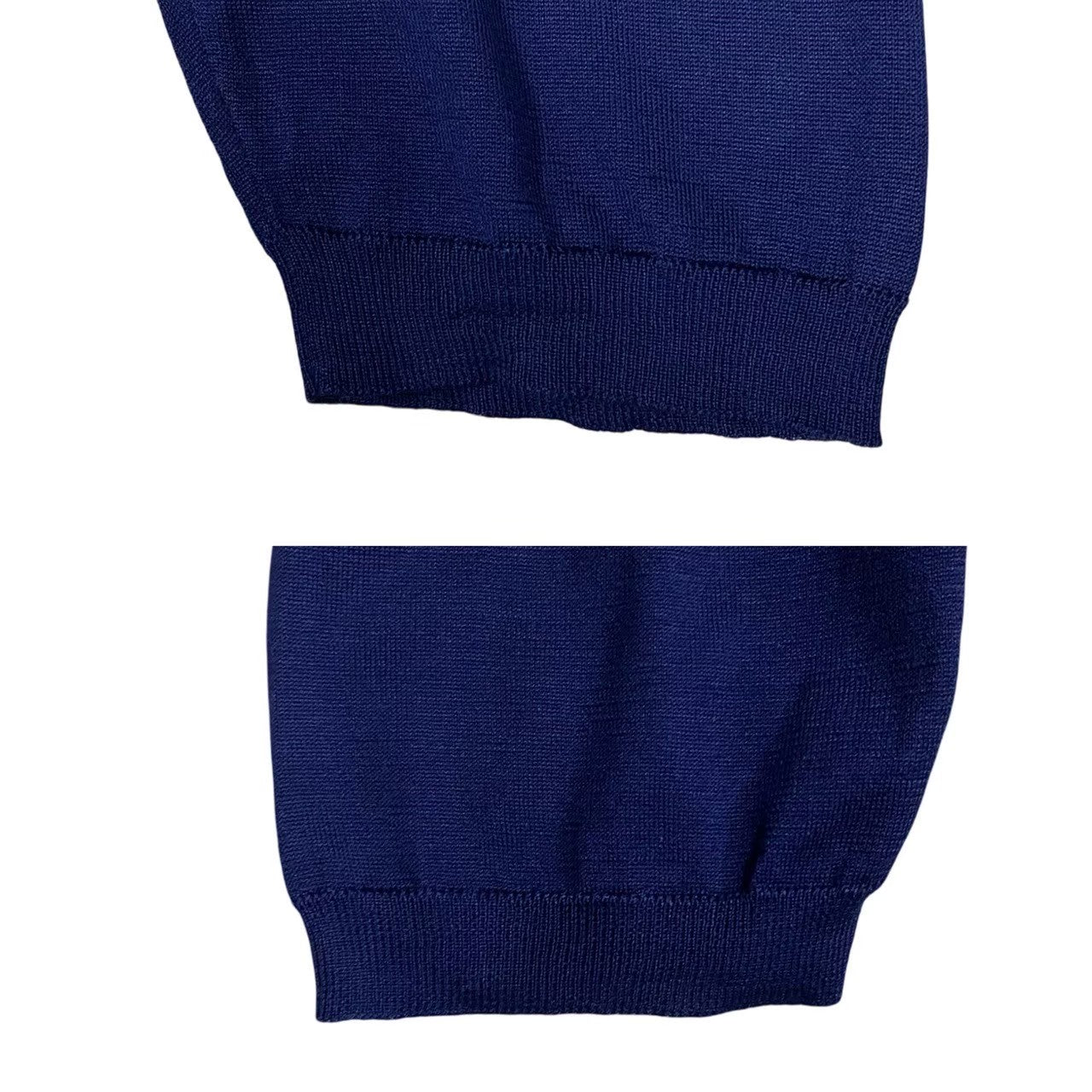HERMES knit silk Navy L