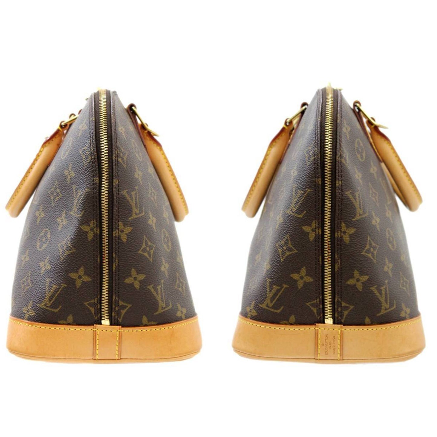 Louis Vuitton Brown Canvas Alma handbag bag