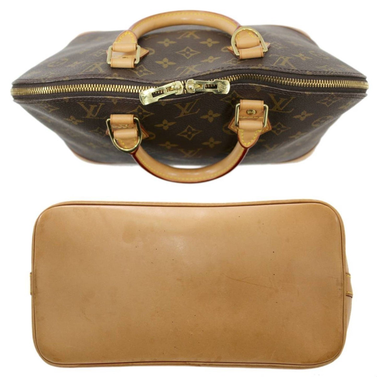 Louis Vuitton Brown Canvas Alma handbag bag