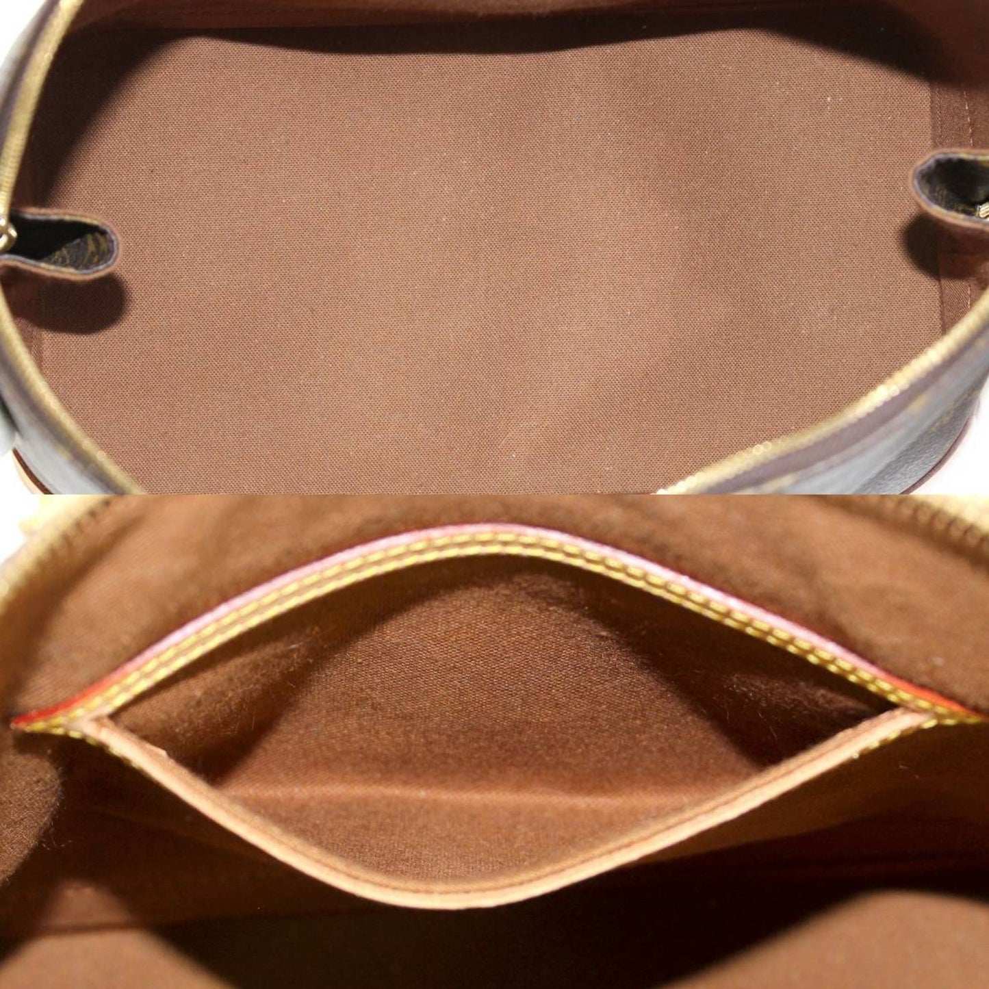 Louis Vuitton Brown Canvas Alma handbag bag