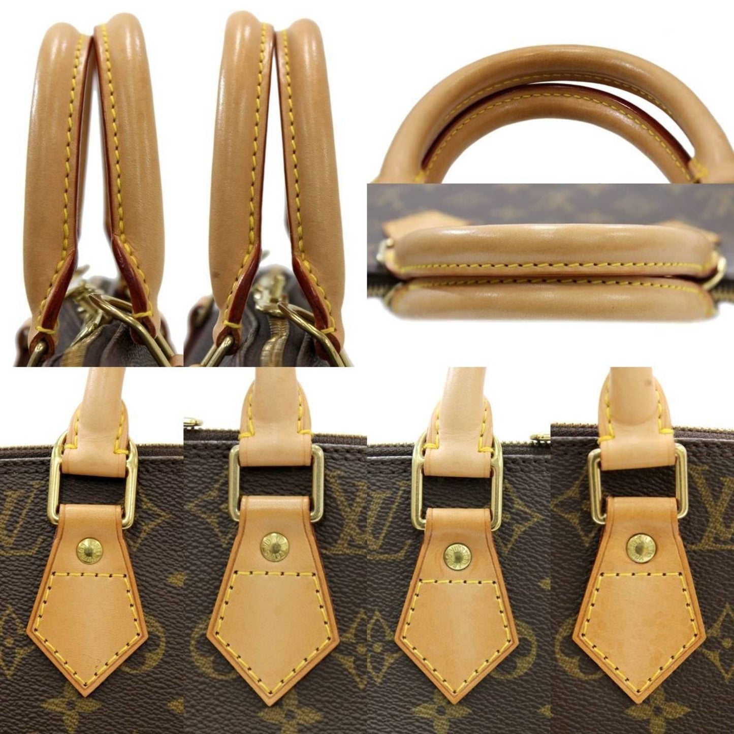 Louis Vuitton Brown Canvas Alma handbag bag
