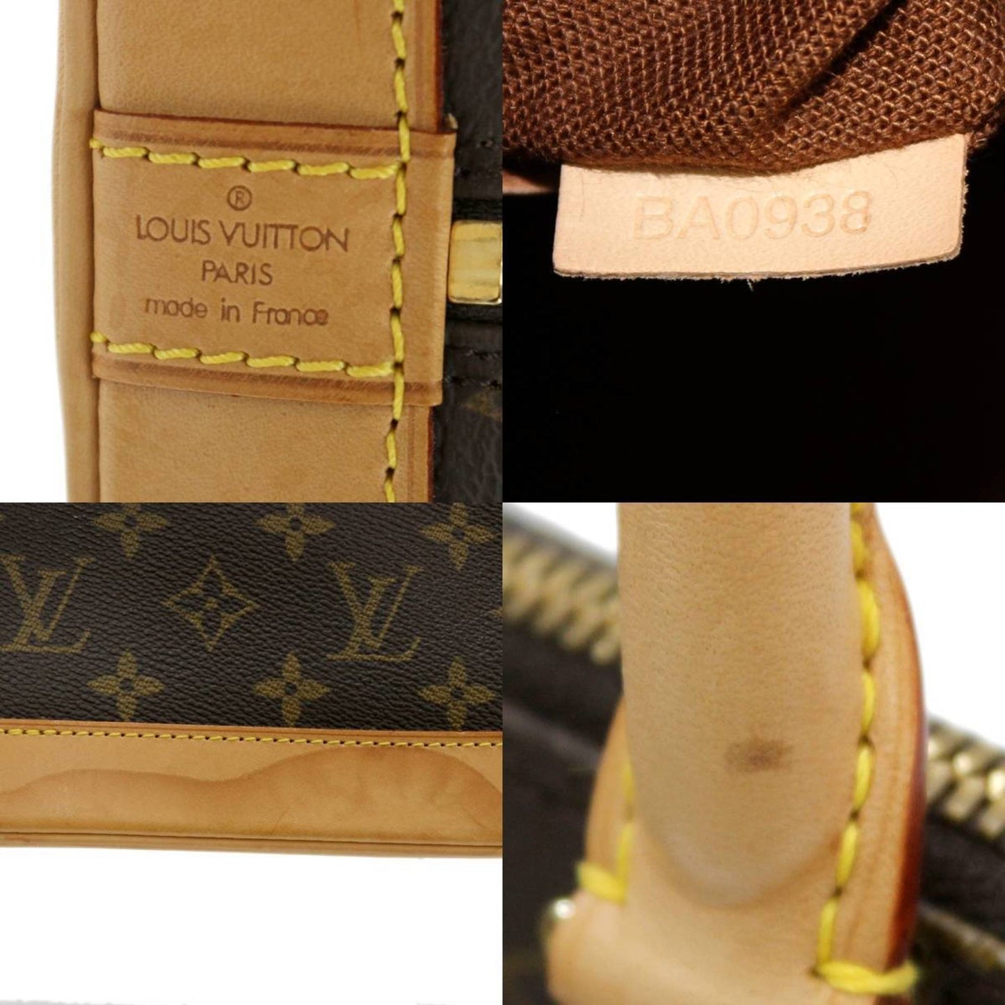 Louis Vuitton Brown Canvas Alma handbag bag