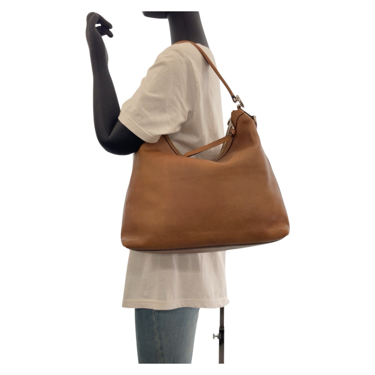 GUCCI Shoulder Bag 326514 leather Brown Silver Metal Shoulder Bag Pochette 2way Interlocking Women Used