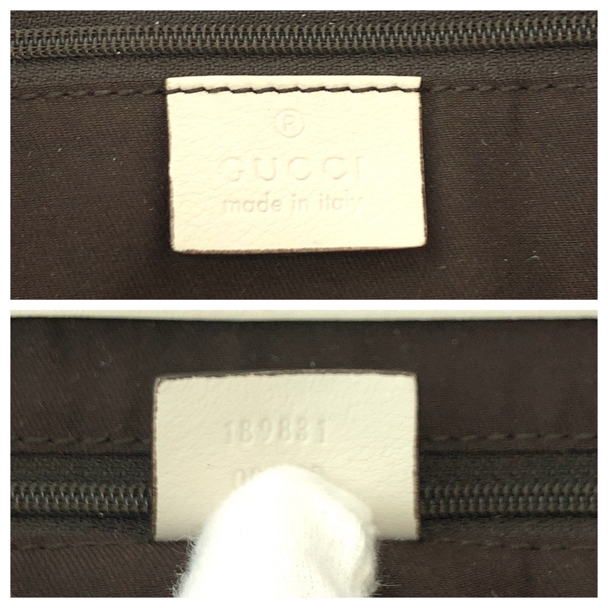 GUCCI Tote Bag 189831 GG canvas Beige White Gold Metal Tote Bag Handbag Shoulder Bag Abbey Women Used
