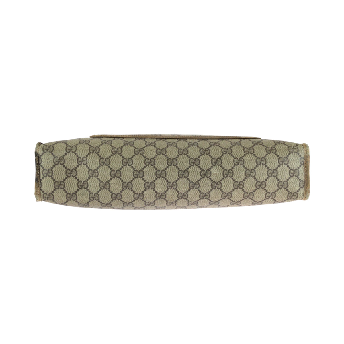 GUCCI Tote Bag 89 02 997 GG Supreme Canvas Brown Beige Gold Metal Tote Bag Shoulder Bag Old Gucci Shelly Line Women Used