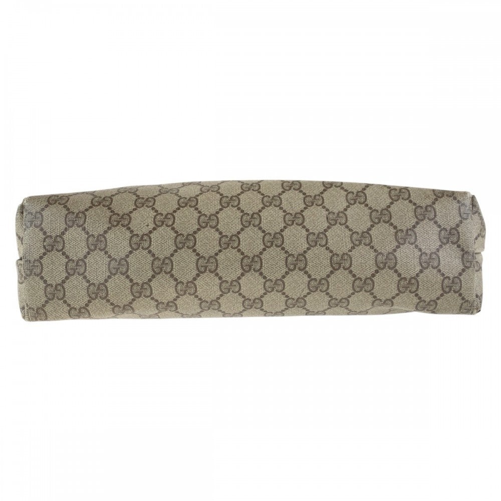 GUCCI Tote Bag 89 02 003 GG Supreme canvas, leather Brown Tote Bag Shoulder Bag Old Gucci Shelly Line Interlocking Women Used