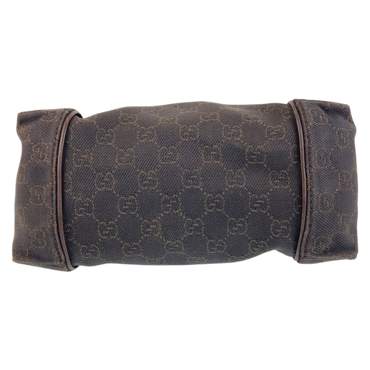 GUCCI Shoulder Bag 101333 GG canvas, leather Dark brown Shoulder Bag handbag Women Used