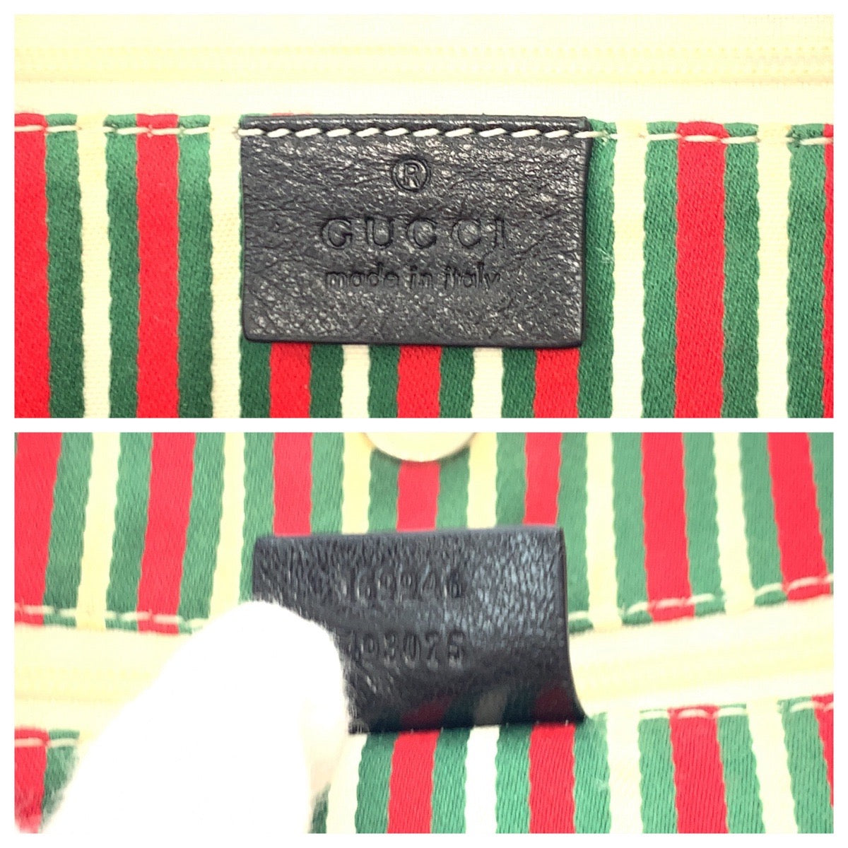 GUCCI Tote Bag 169946 leather Black GoldMetal Tote Bag Shoulder Bag Newbrit Women Used