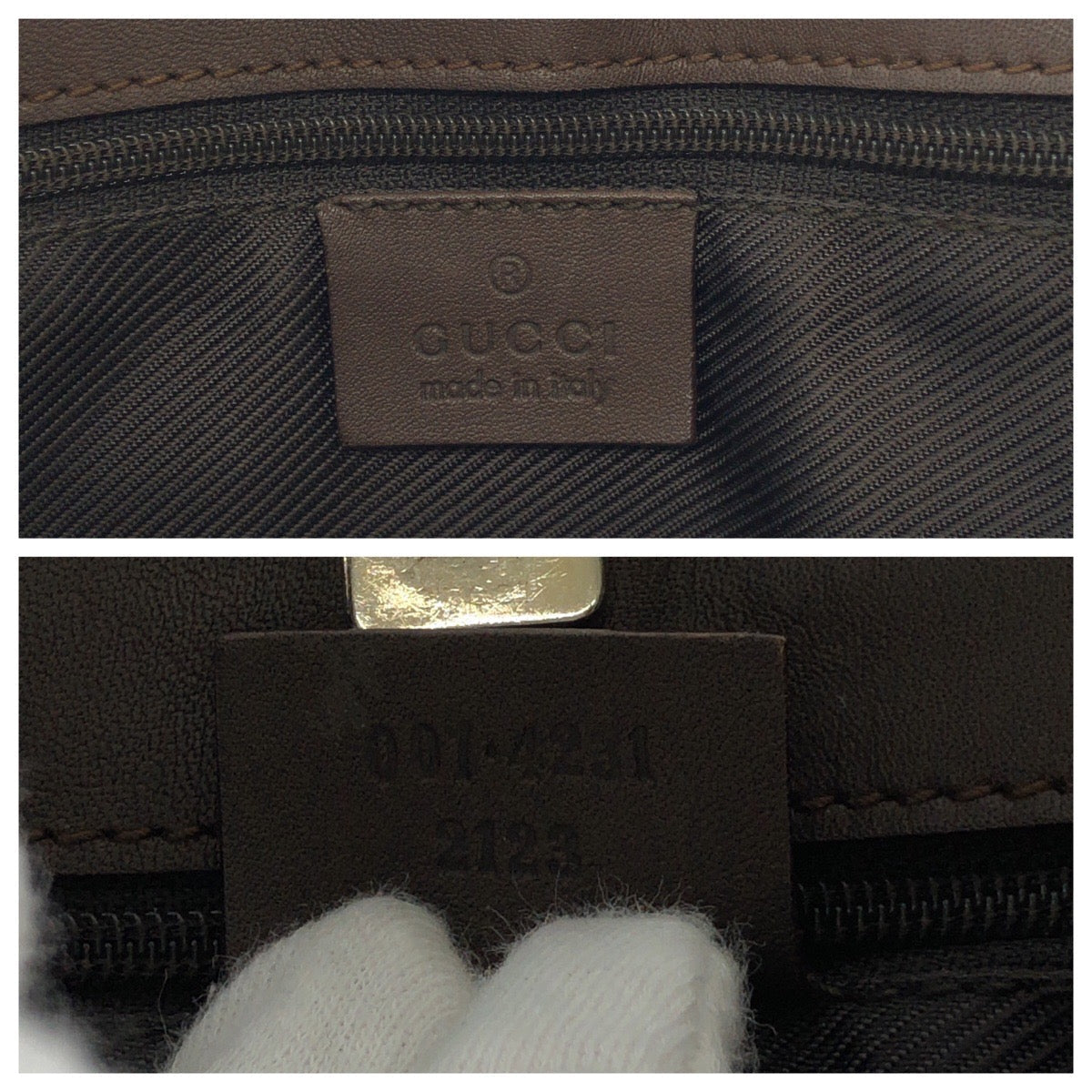 GUCCI Shoulder Bag 001 4231 GG canvas Brown One Shoulder Bag Women Used