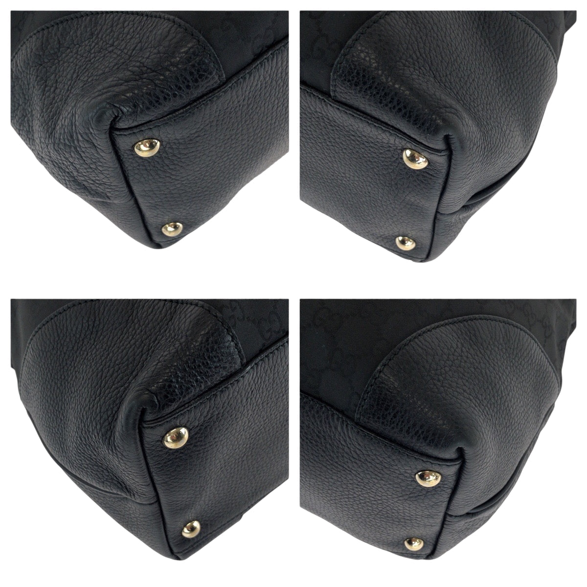 GUCCI Tote Bag 263345 Nylon black Tote Bag handbag Women Used