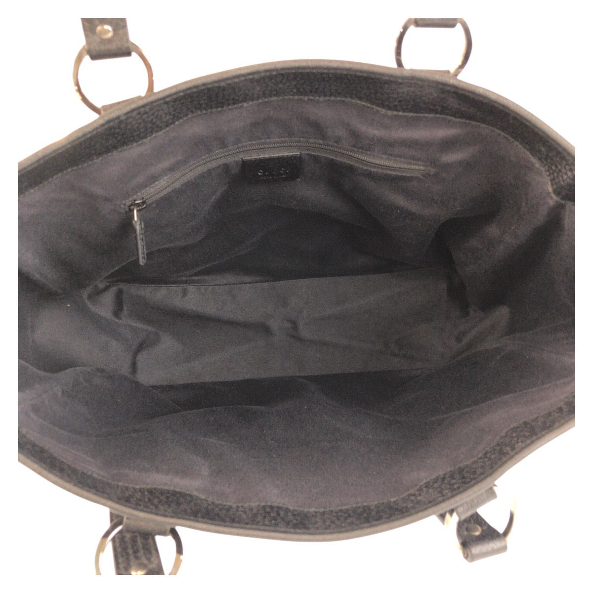 GUCCI Tote Bag 113017 GG canvas, leather Black black Tote Bag Shoulder Bag Women Used