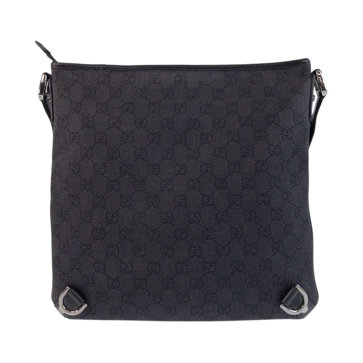 GUCCI Shoulder Bag 268642 GG canvas, leather Black SilverMetal Shoulder Bag Messenger bag Abbey Women Used