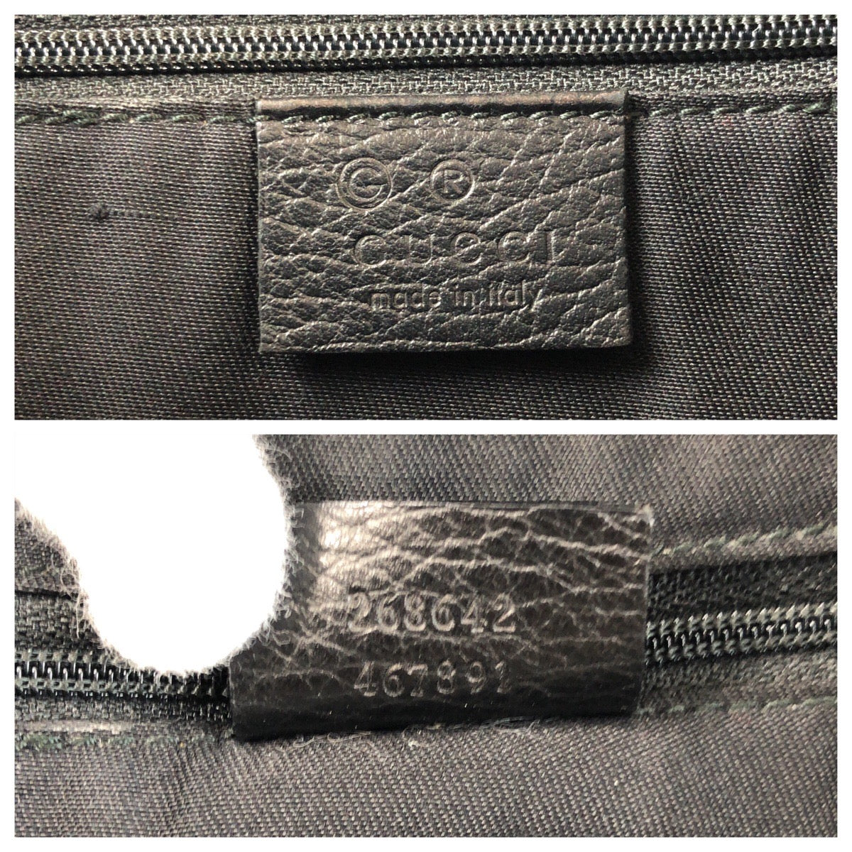 GUCCI Shoulder Bag 268642 GG canvas, leather Black SilverMetal Shoulder Bag Messenger bag Abbey Women Used