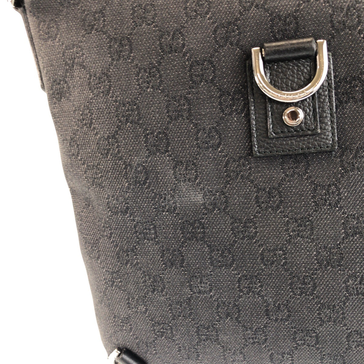 GUCCI Shoulder Bag 268642 GG canvas, leather Black SilverMetal Shoulder Bag Messenger bag Abbey Women Used