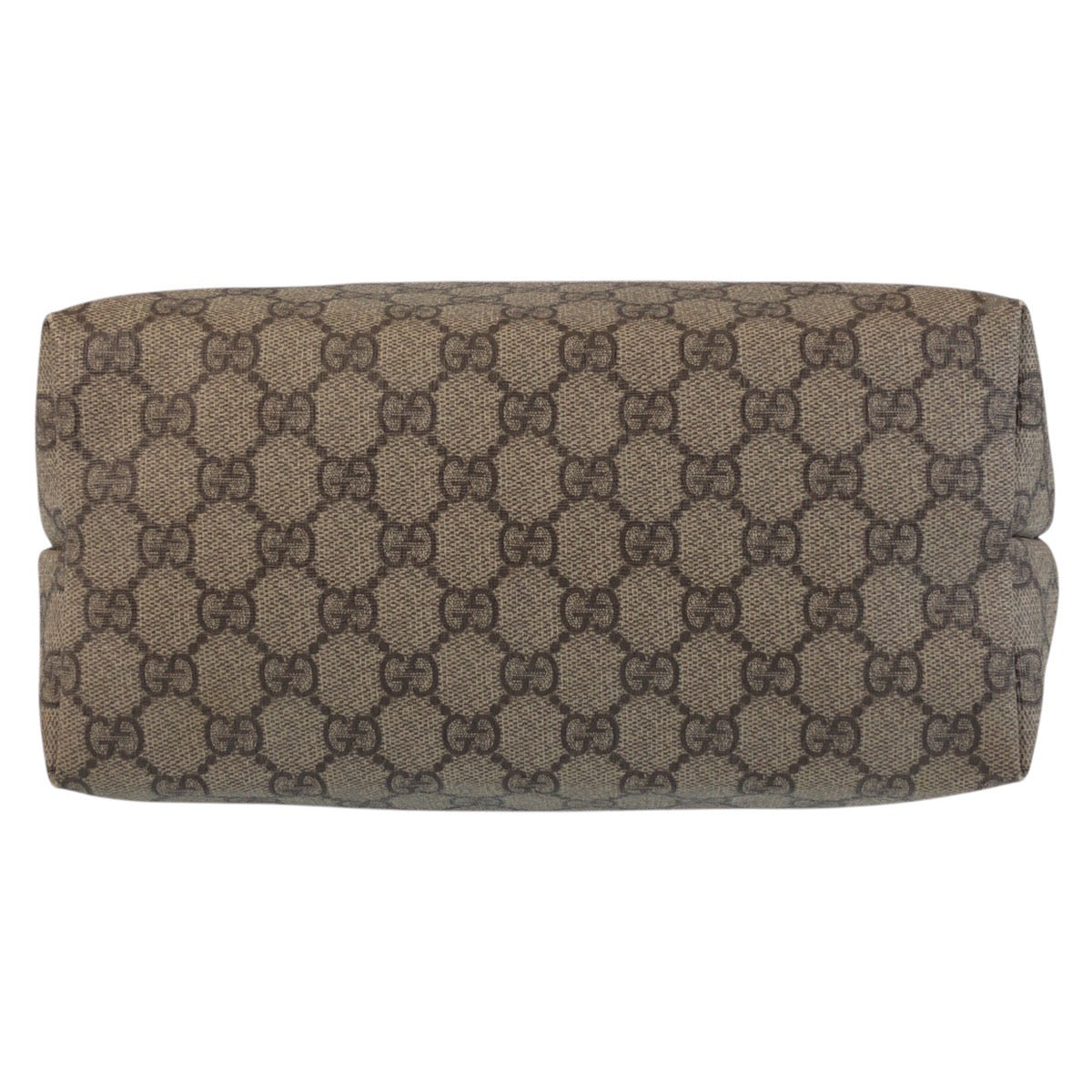 GUCCI Tote Bag 189896 GG Supreme canvas, leather Beige Brown Gold Metal Tote Bag Shoulder Bag Women Used