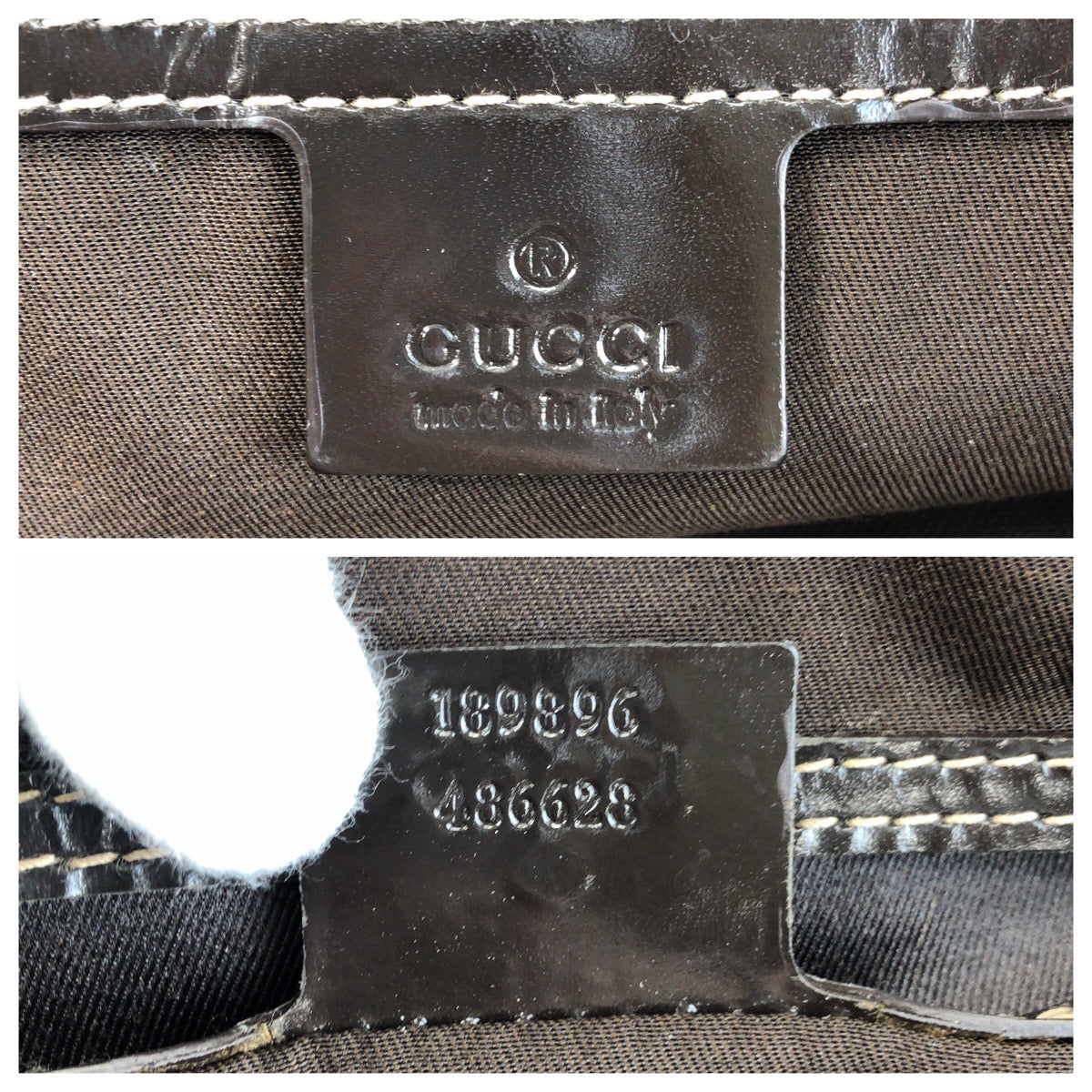 GUCCI Tote Bag 189896 GG Supreme canvas, leather Beige Brown Gold Metal Tote Bag Shoulder Bag Women Used