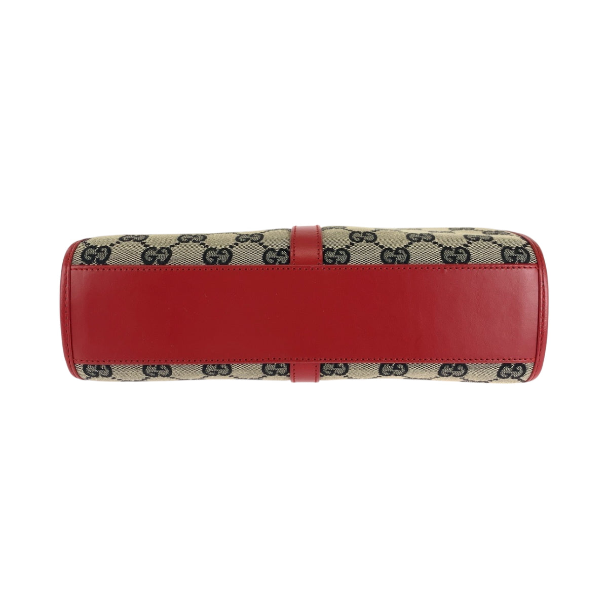 GUCCI Handbag 002 1065 GG canvas Gray Red Gold Metal Handbag Tote Bag Jackie Women Used