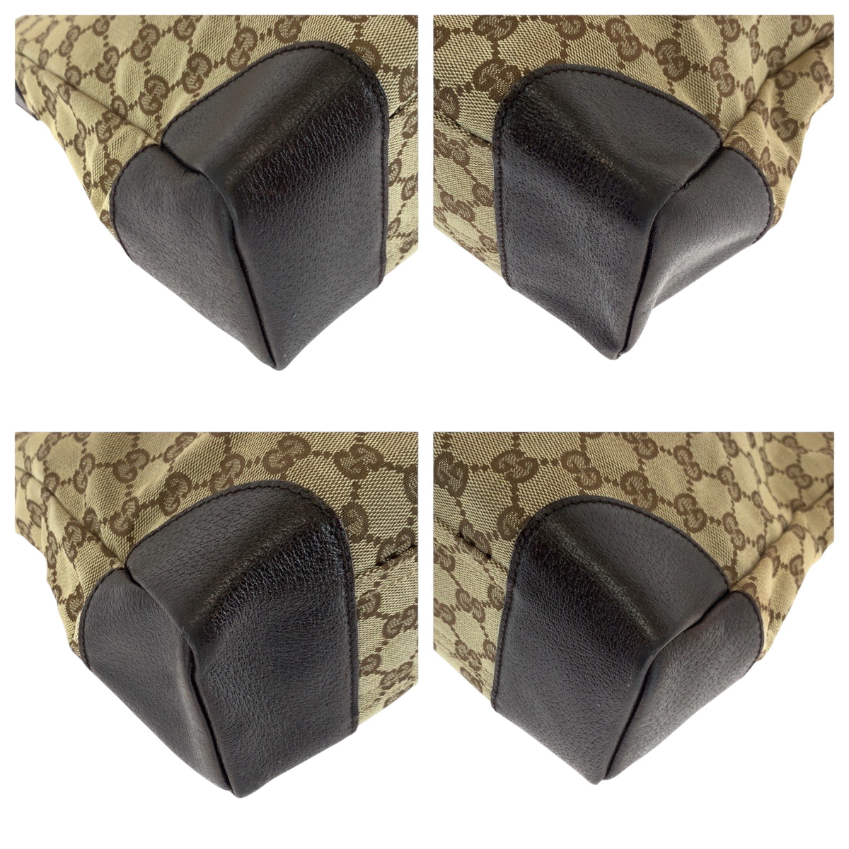 GUCCI Shoulder Bag 110054 GG canvas Beige Brown SilverMetal Shoulder Bag Messenger bag Women Used