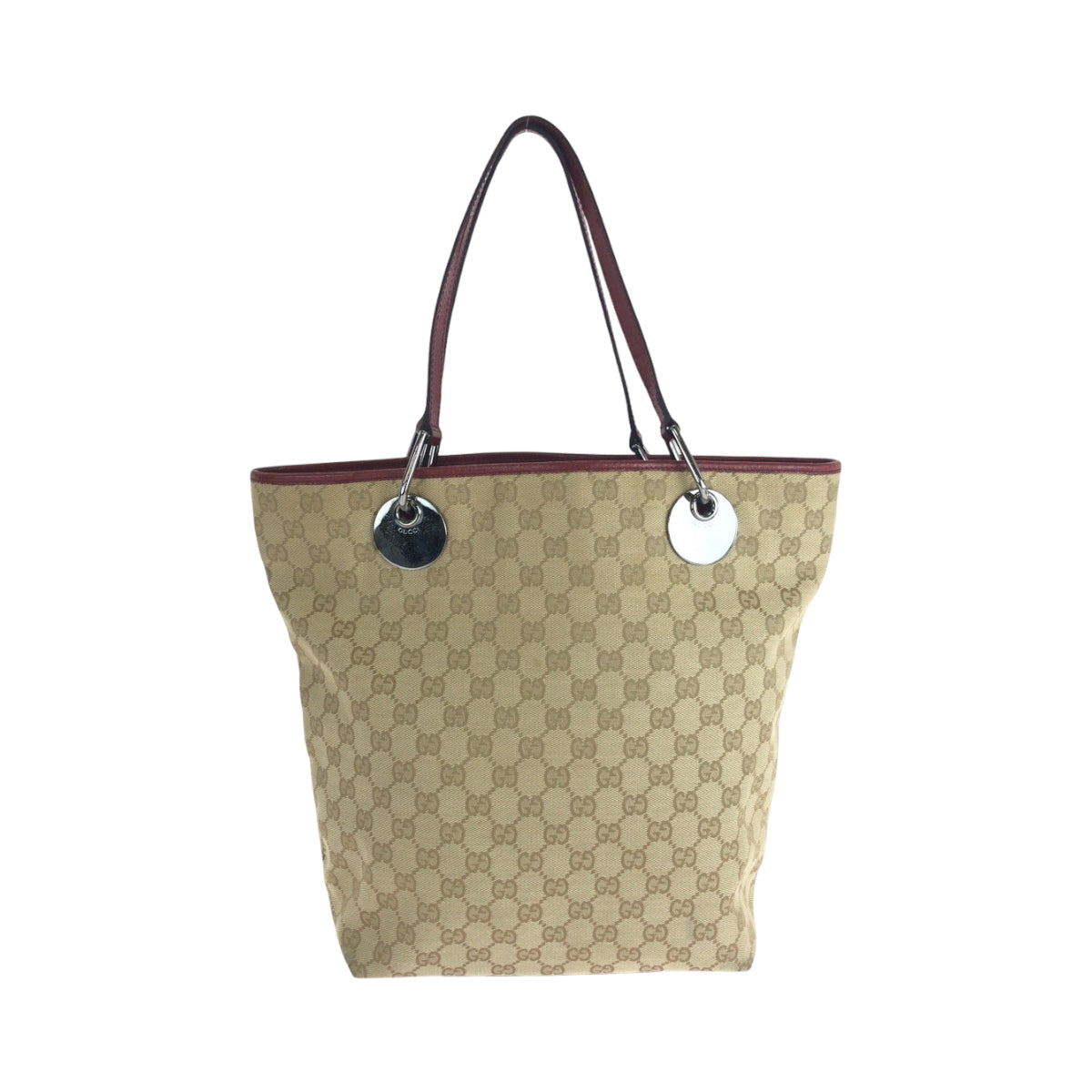 GUCCI Tote Bag 120836 GG canvas beige Tote Bag handbag Women Used