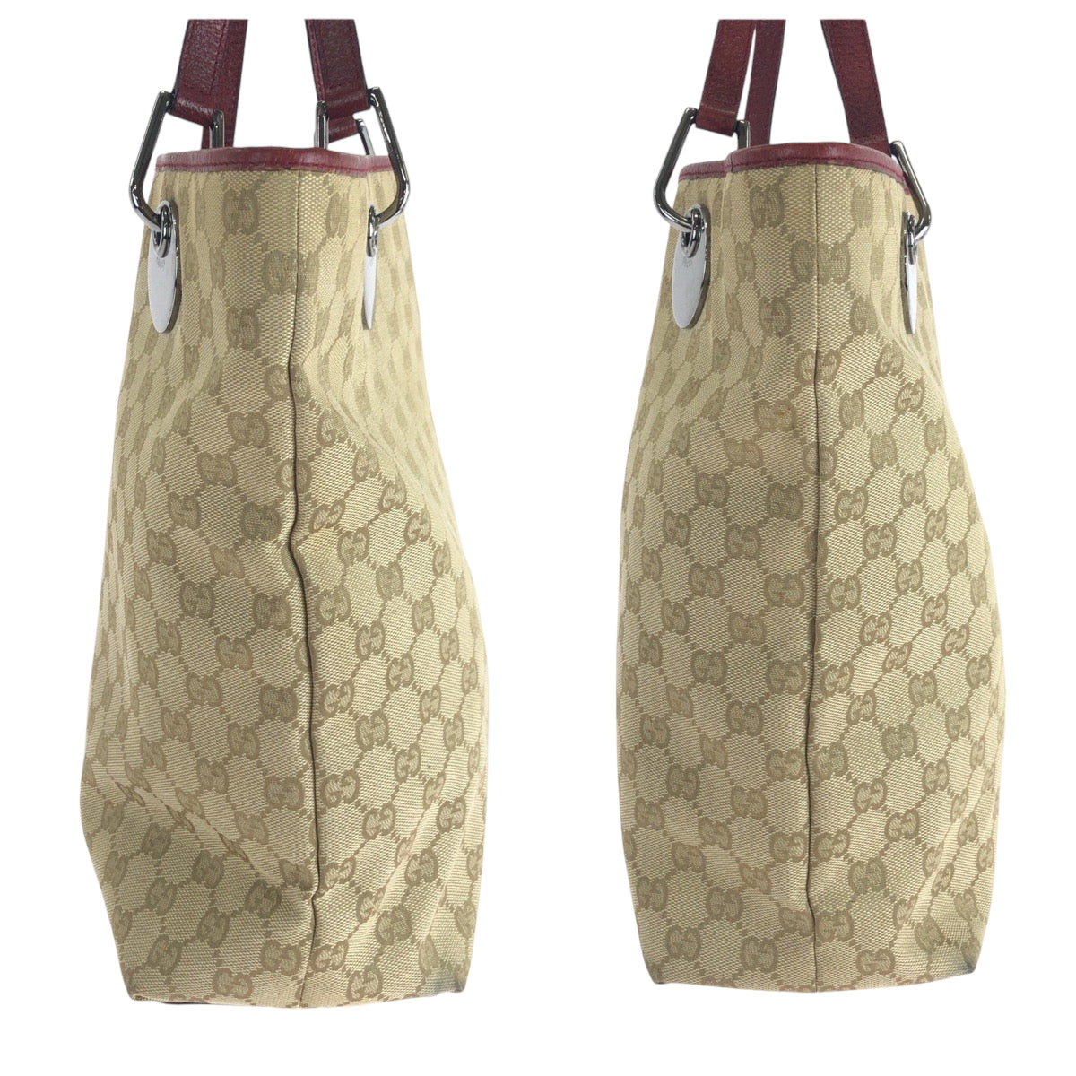 GUCCI Tote Bag 120836 GG canvas beige Tote Bag handbag Women Used