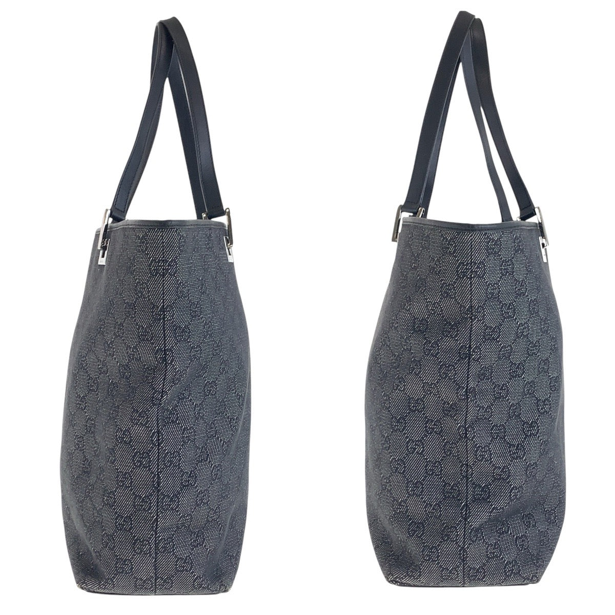 GUCCI Tote Bag 31243 GG canvas, leather black Tote Bag Shoulder Bag Women Used