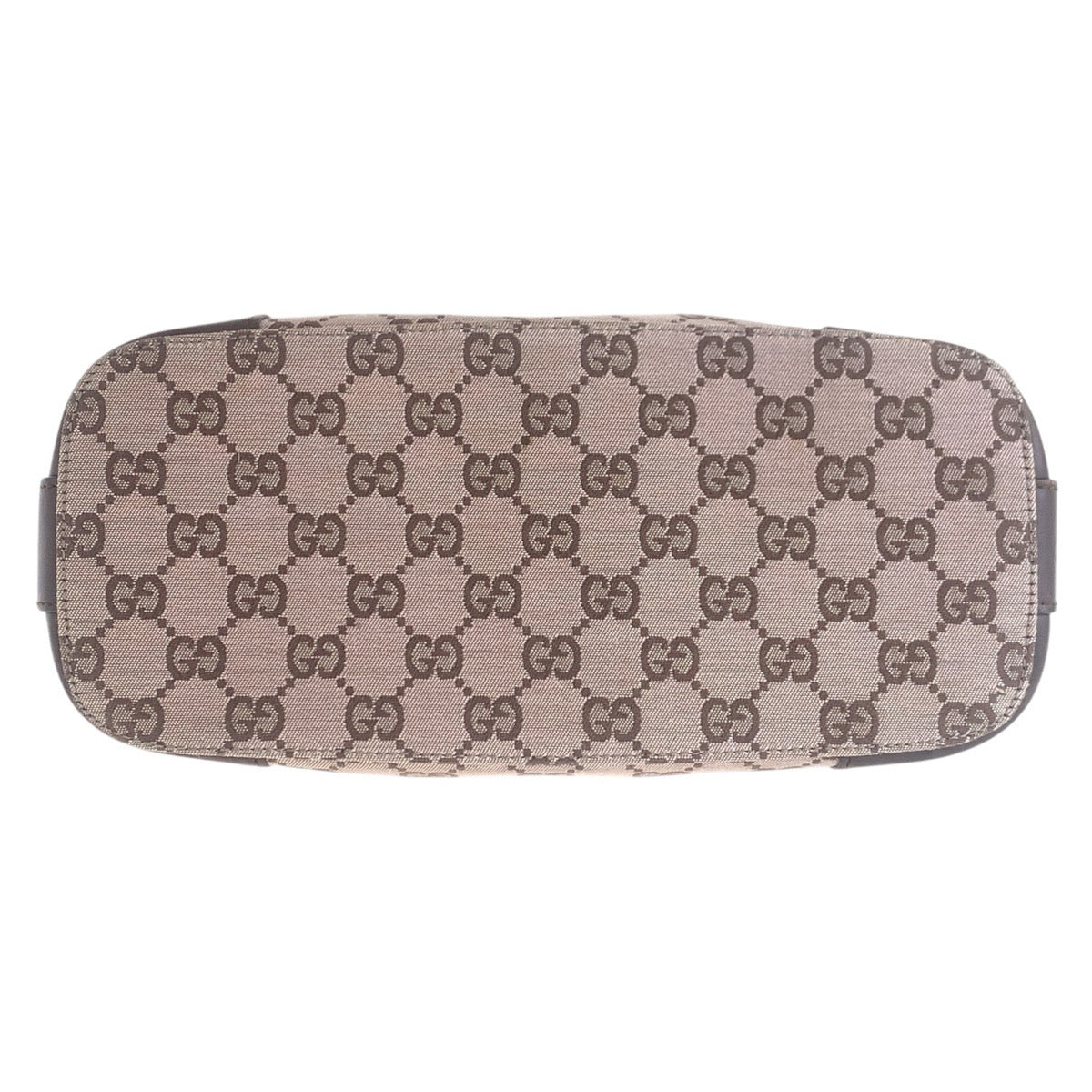 GUCCI Shoulder Bag 001 4204 GG canvas, leather Brown Pink Beige Gold Metal Women Used