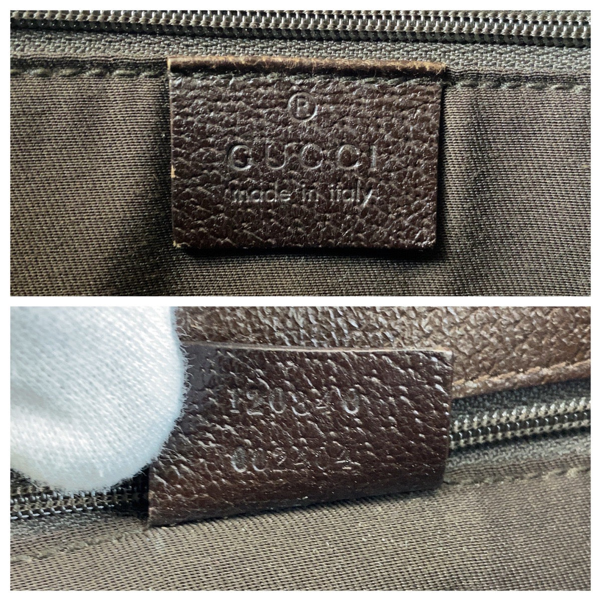GUCCI Tote Bag 120840 GG canvas, leather Beige Brown SilverMetal Tote Bag Shoulder Bag Women Used