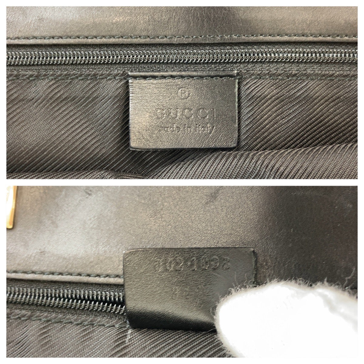 GUCCI Tote Bag 002 1098 GG canvas, leather Black GoldMetal Tote Bag Shoulder Bag Women Used