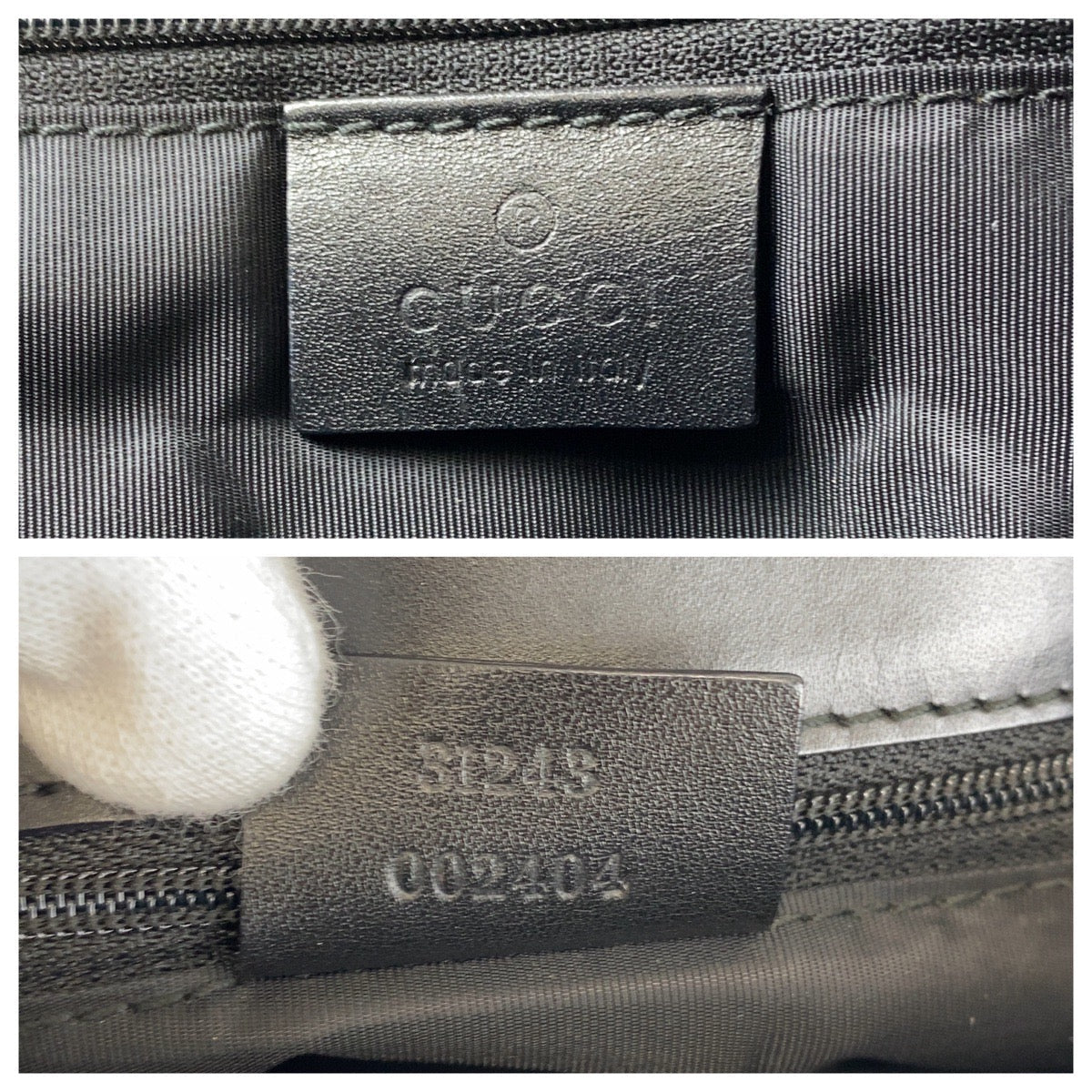 GUCCI Tote Bag 31243 GG canvas, leather Black SilverMetal Tote Bag Shoulder Bag Women Used