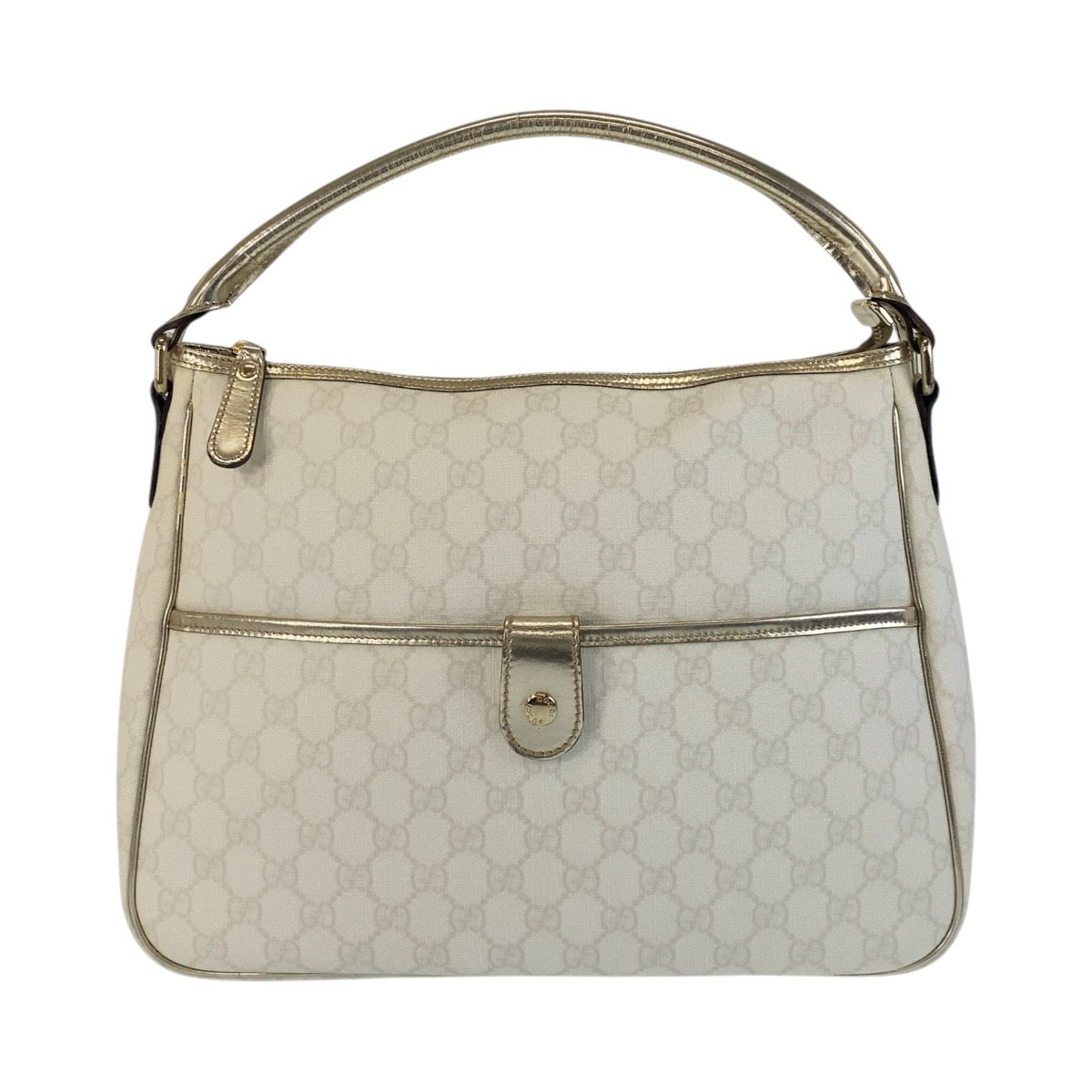 GUCCI Handbag 189898 GG Supreme Canvas white Handbag Women Used