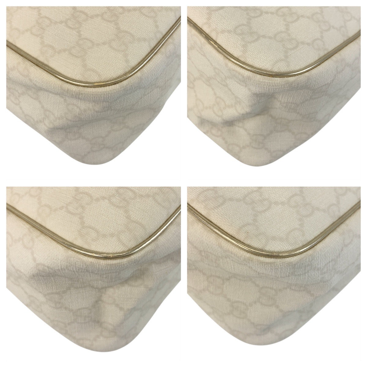 GUCCI Handbag 189898 GG Supreme Canvas white Handbag Women Used