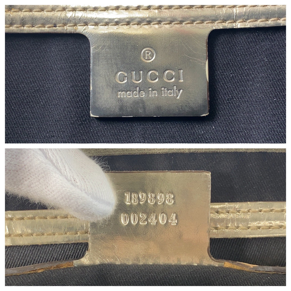 GUCCI Handbag 189898 GG Supreme Canvas white Handbag Women Used