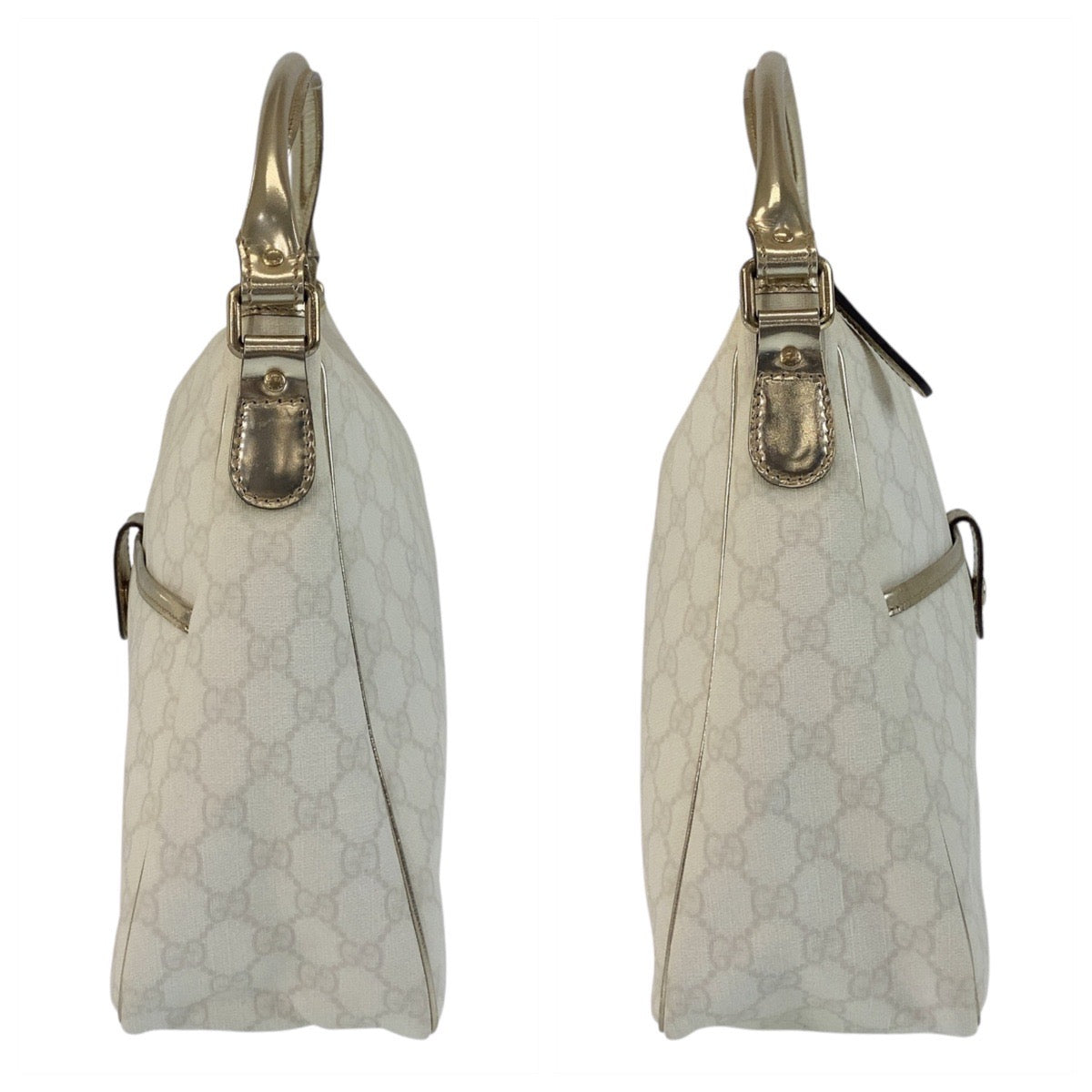 GUCCI Handbag 189898 GG Supreme Canvas white Handbag Women Used