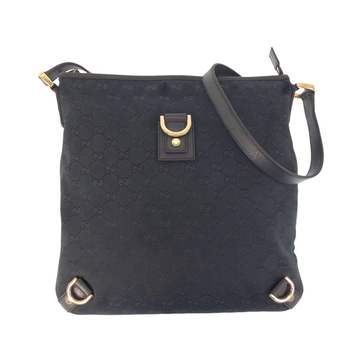 GUCCI Shoulder Bag 131326 GG canvas, leather black Shoulder Bag Messenger bag Abbey Women Used
