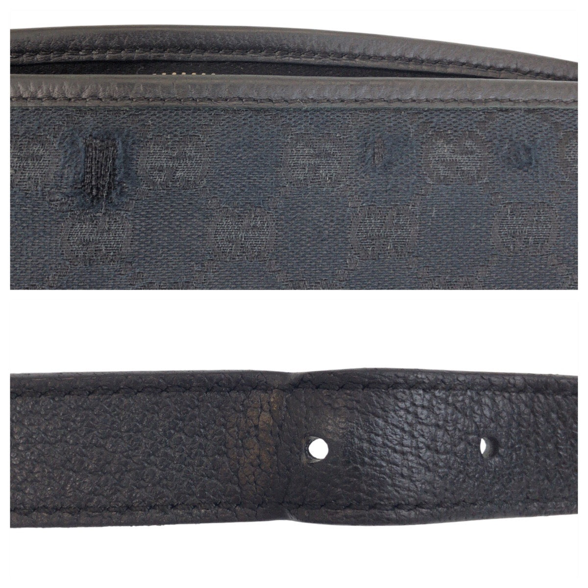 GUCCI Shoulder Bag 131326 GG canvas, leather black Shoulder Bag Messenger bag Abbey Women Used