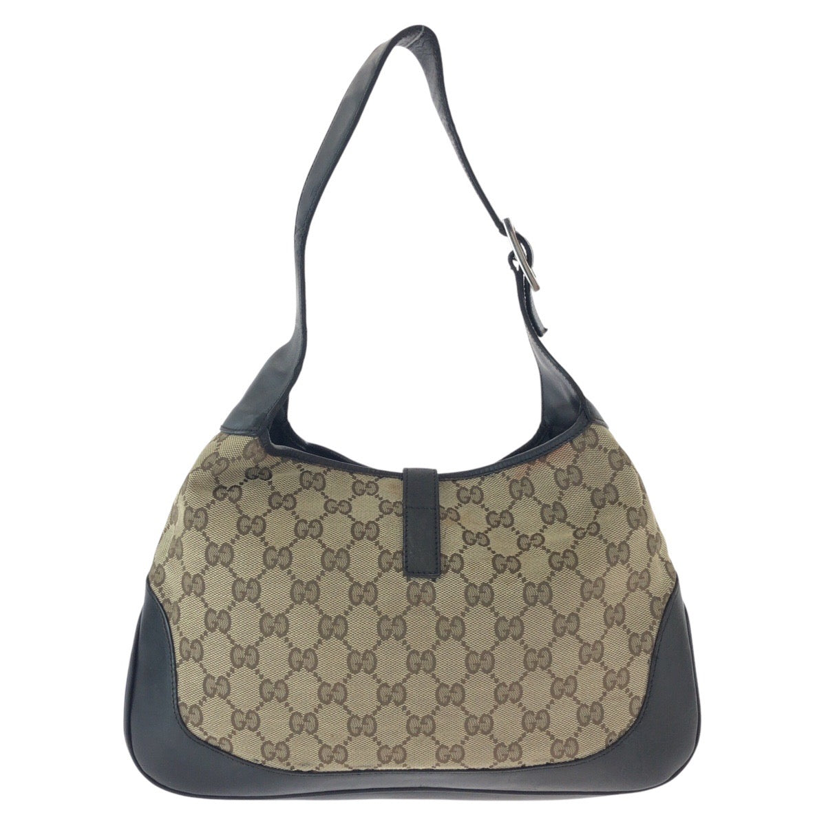 GUCCI Shoulder Bag 001 3306 GG canvas, leather Brown Jackie Shelly Line Women Used