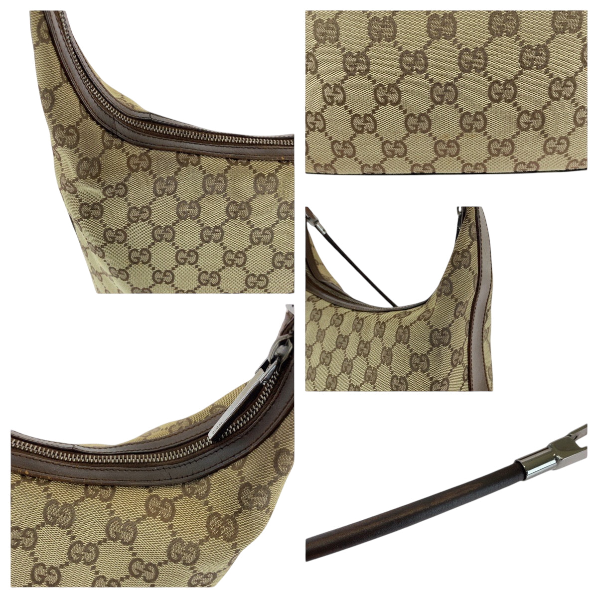 GUCCI Shoulder Bag 001 3814 GG canvas beige