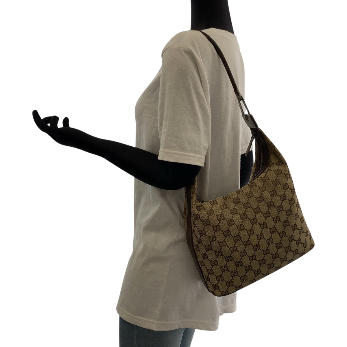GUCCI Shoulder Bag 001 3814 GG canvas beige