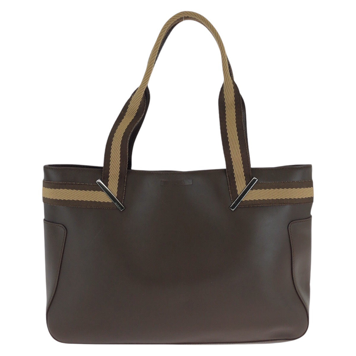GUCCI Tote Bag 002 1135 leather Brown Sherry line
