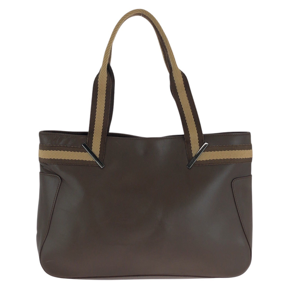 GUCCI Tote Bag 002 1135 leather Brown Sherry line