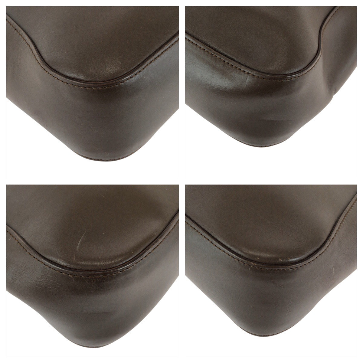 GUCCI Tote Bag 002 1135 leather Brown Sherry line
