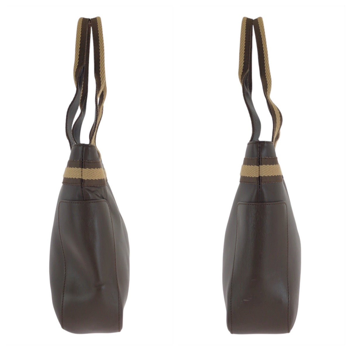 GUCCI Tote Bag 002 1135 leather Brown Sherry line