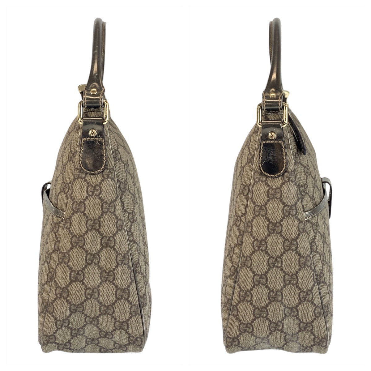 GUCCI Shoulder Bag 189898 GG Supreme Canvas beige