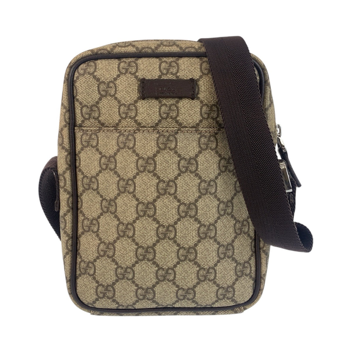 GUCCI Shoulder Bag 122754 GG Supreme Canvas beige